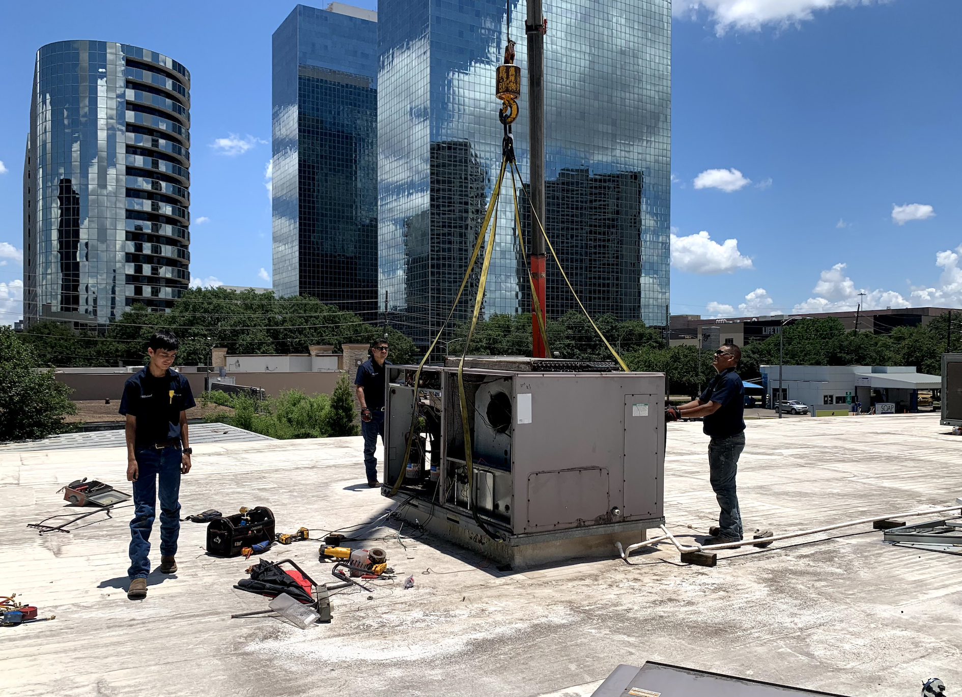 HVAC project in Houston TX